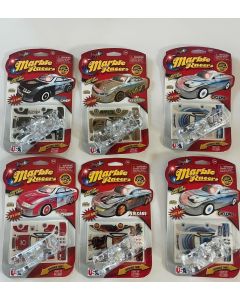 Set of 6 Krazy Kars Marble Racers Light Up by Skullduggery Various New 2010 tes